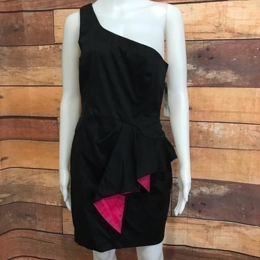 NWT French Connection One Shoulder Dress Sz 10